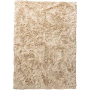 Katy fold 230 x 160 cm - Beige imiteret pels