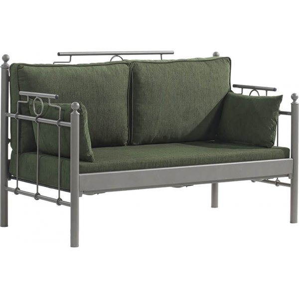 Hampus 2-personers udendrs sofa - Brun/grn