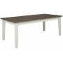 Marstrand spisebord butterfly 200-290 cm - Lysegr/rgbejdset lakeret egefiner