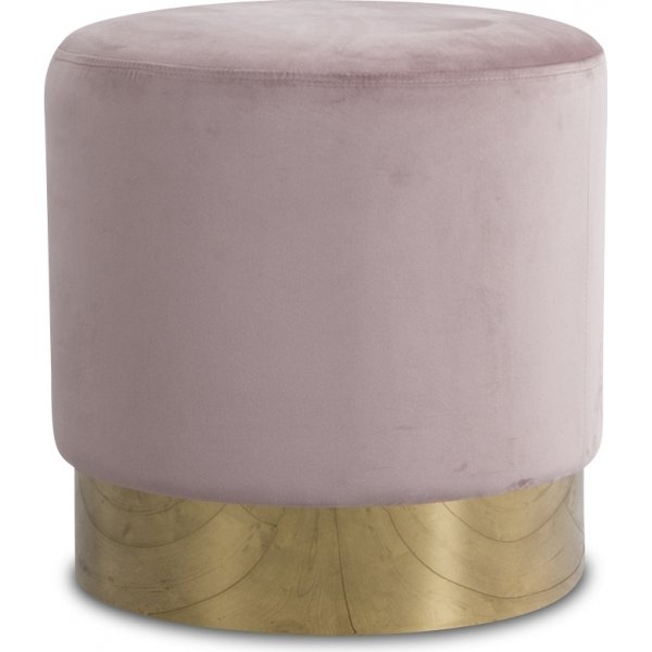 Puf Isabelle 42 cm - Rosa/Messing
