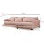 River divan sofa hjre - Pink