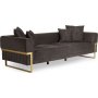Magenta 3-personers sofa - Mrkebrun