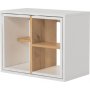 Bizayni spillebord 62x34 | 27x32 | 27x32 cm - Hvid/eg