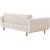 Berjer 3-personers sovesofa - Creme/eg