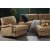 Howard Sir William buet sofa (Dun) - Mobus Darkbeige Stripe