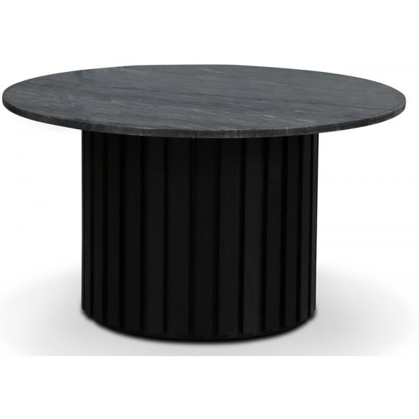 Sumo Sofabord 85 - Sortbejdset / Gr marmor