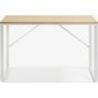 Landi skrivebord 120x60 cm - Hvid/eg
