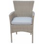 Spisest med 2 stole og spisebord 80 cm beige/rattan - Merca/Tor
