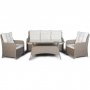 Loungegruppe Rgrund - Beige syntetisk rattan