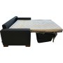 Kansas 3-personers sovesofa - Sort