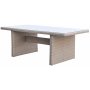 Udendrs gruppe med 6 stole og spisebord 200 x 100 cm rotting - Hampton/Provence