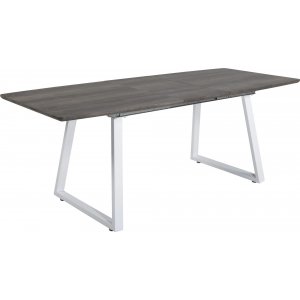 Hallsberg spisebord 160-200 cm - Eg/hvid