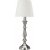 Therese bordlampe - Offwhite/antik slv - 62 cm