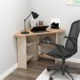Hjrne hjrne skrivebord 80 x 80 cm - Fyrretr/beige