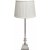 Linn bordlampe - Offwhite/krom - 66 cm