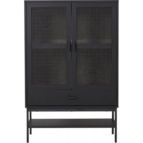 Raffels glasskab - Sort egefiner