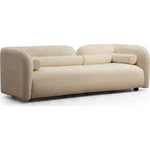 Victoria 3-personers sofa - Cremehvid