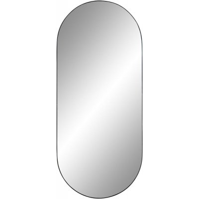 Jersey Spejl Oval - Sort - 35x80