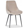 Plaza spisegruppe, marmorbord med 4 stk Theo fljlstole - Beige / gr / krom