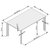 Horizon udtrkkeligt spisebord 120-180 cm - Sort / Gr (keramik)