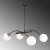 Hillevi loftslampe 3811 - Sort/hvid