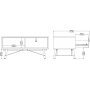 Ry sofabord 101,8 x 48,2 cm - Hvid