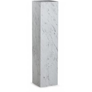 Stone piedestal 90 cm - Hvid marmor (laminat)