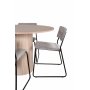 Bianca Spisestel omkring hvidkalket spisebord med 4 Kenth gr stole