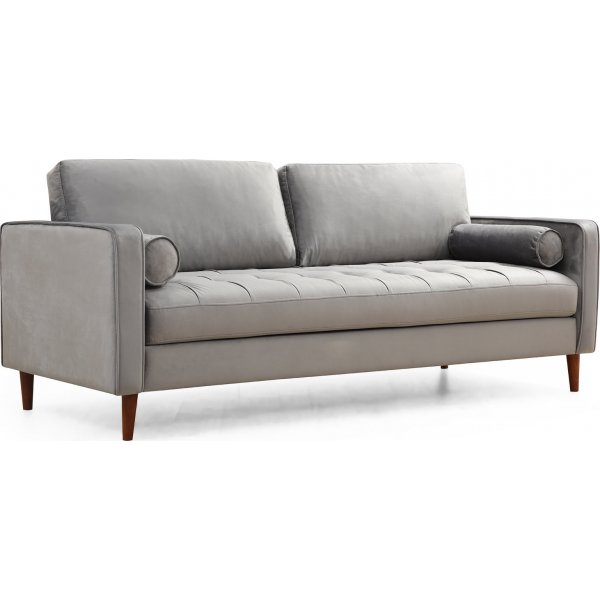 Rom 3-personers sofa - Lysegr