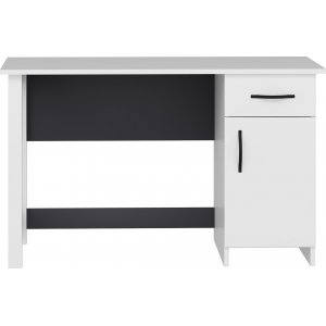 Naturligt skrivebord 120 x 60 cm - Hvid/antracit
