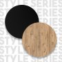 Style barbord 120 x 51,6 cm - Fyrretr/sort