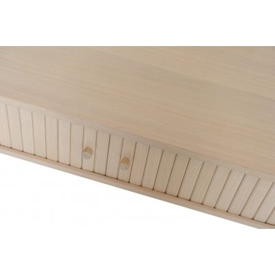 Slide sofabord 120x60 cm - Hvidpigmenteret eg