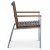 Alva spisebordsstol - Teak / Galvaniseret stl + Mbelplejest til tekstiler