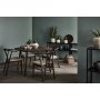 Sagene spisebord 130-230 x 130 cm - Brunlakeret eg