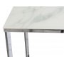 Palasso konsolbord - Krom/lys marmorering