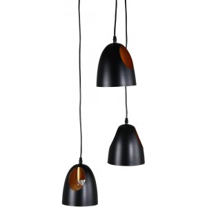 Karby loftslampe - Sort/kobber