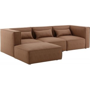 Nees modulsofa i cognac (fljl) combo 3