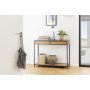 Seaford konsolbord med skuffer 100 x 35 cm - Eg/sort