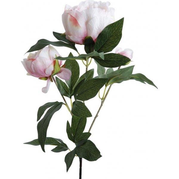 Pon kunstig plante - Hvid/lyserd
