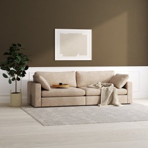Moby 4-personers sofa 266 cm - Mørk beige + Møbelfødder Moby 4-personers sofa 266 cm - Mørk beige + Møbelfødder