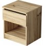 Luvio sengebord 26 - Eg/sort