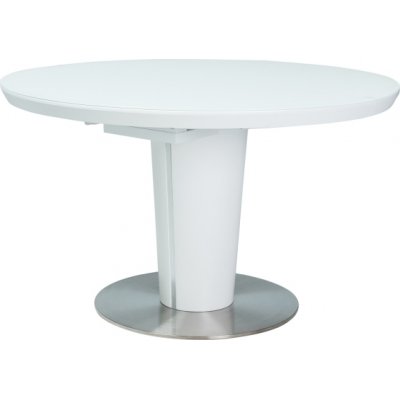 Orbit udtrkbart spisebord 120x120-160 cm - Hvid