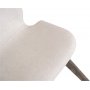 Emil spisestuestol - Beige/brun lakeret eg