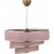 Coupe loftslampe - Powder pink/guld