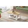 Luvio sofabord 15, 95,6x50 cm - Eg/hvid