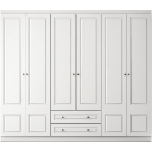 Inci garderobe 210 x 50 x 210 cm - Hvid