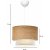 Fotilo loftslampe - Beige