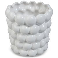 Krukke Big Bouble H23 cm - Hvid Krukke Big Bouble H23 cm - Hvid