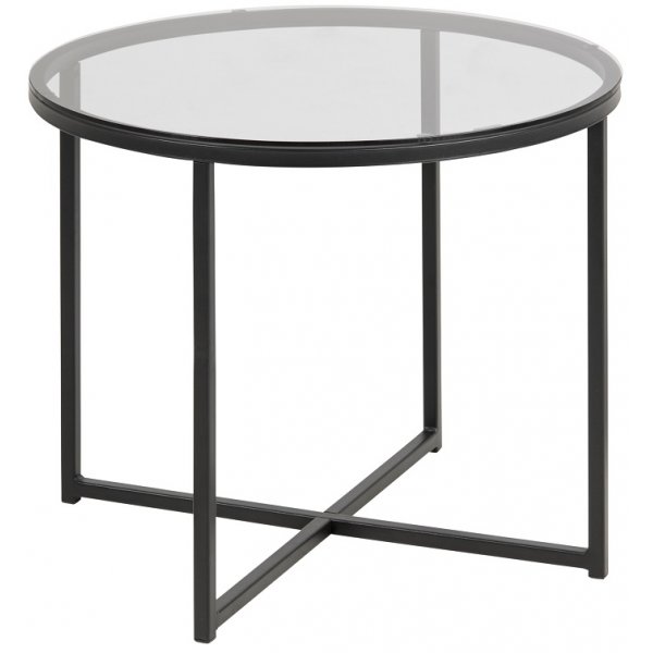 Lessebo rundt lampbord - Glas / Metal
