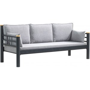 Kappis 3-personers udendørs sofa - Sort/fume Kappis 3-personers udendørs sofa - Sort/fume